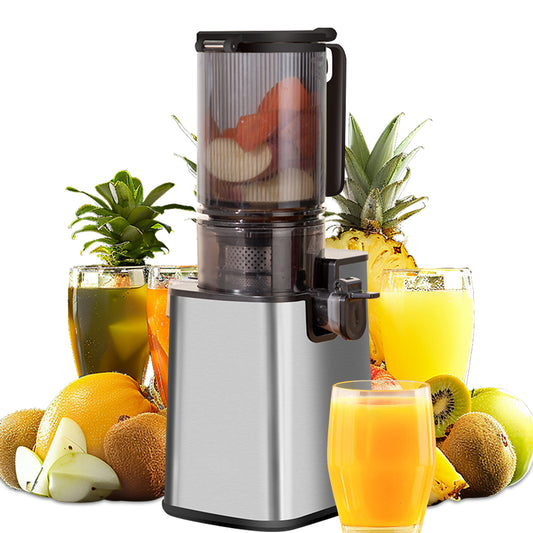 Professional Cold Press Juicer with Extra Wide Feed Chute - 250W Ultra-Quiet Motor & 45 RPM Slow Masticating Technology-High Juice Yield - BPA-Free Stainless Steel & PC Material - Easy To Clean